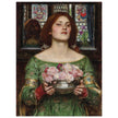 John William Waterhouse painting Gather Ye Rosebuds While Ye May