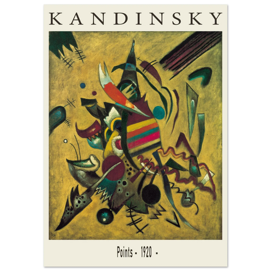 Points by Wassily Kandinsky 1920 Poster reproduction Fine art Matte paper