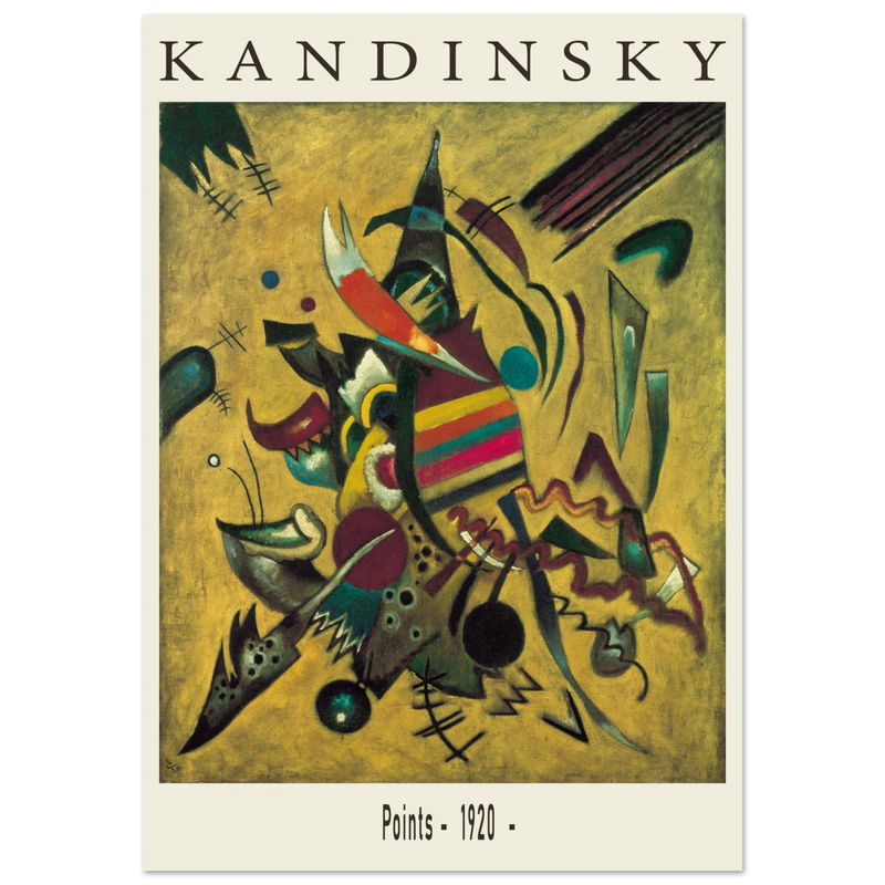 Points by Wassily Kandinsky 1920 Poster reproduction Fine art Matte paper