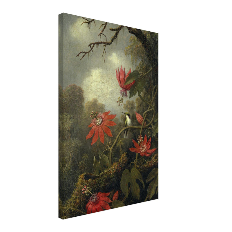 Hummingbird and Passionflowers by Martin Johnson Heade