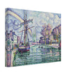 Paul Signac Quimper Quai de l'Odet, Quimper Odet Embankment painting