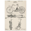 vintage motorcycle patent by G. M Holley.