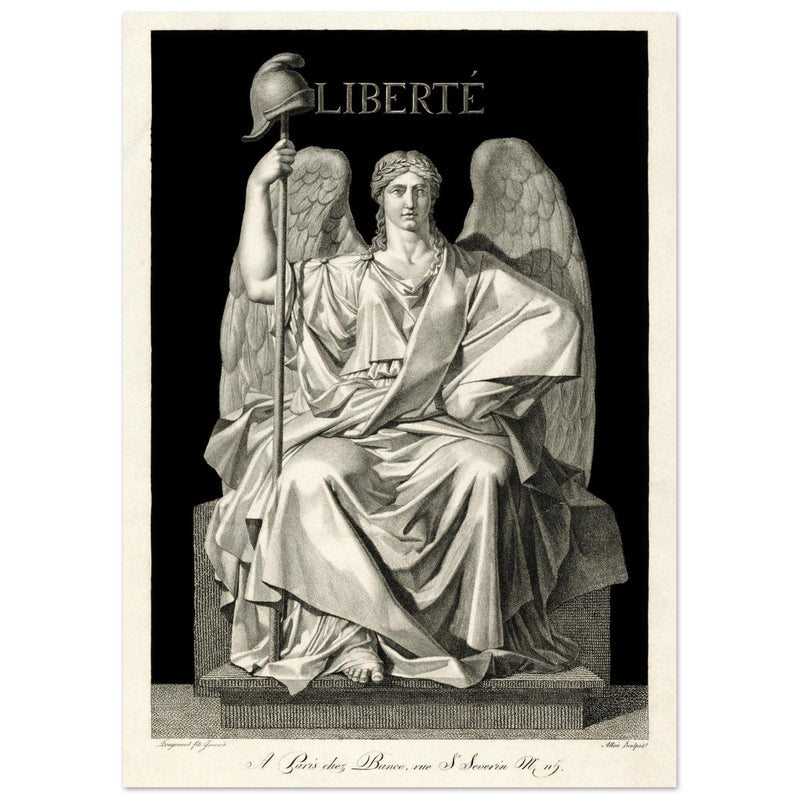 Liberté ( Liberty ) engraving , created by Louis Jean Allais (engraver, 1762–1833).