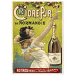 Cidre Pur vintage cider drink advertising.