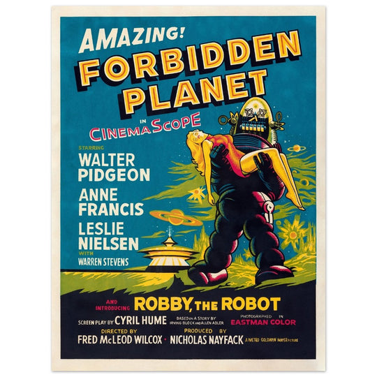 Forbidden Planet movie poster.