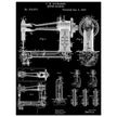 Sewing machine vintage patent 1897 by F. H Richards.
