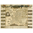 Ancient illustrated map of Europe by Nicolaes Visscher .