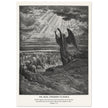 Gustave Dore The Bible engraving print . The angel appearing to Joshua .