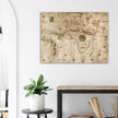 Nautical Planisphere world map poster reproduction by Nicolaus de Caverio 1506