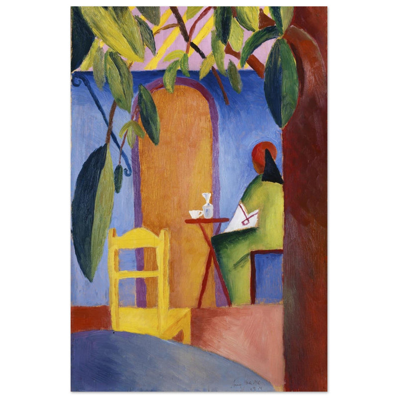 Turkish cafe by August Macke painting reproduction