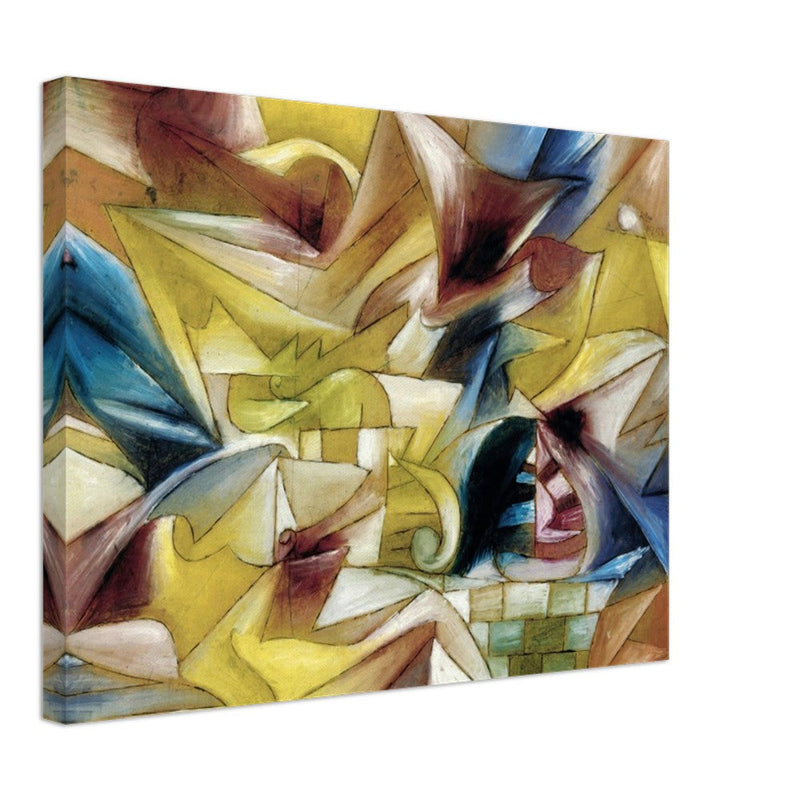 Paul Klee Tropical garden abstract painting.