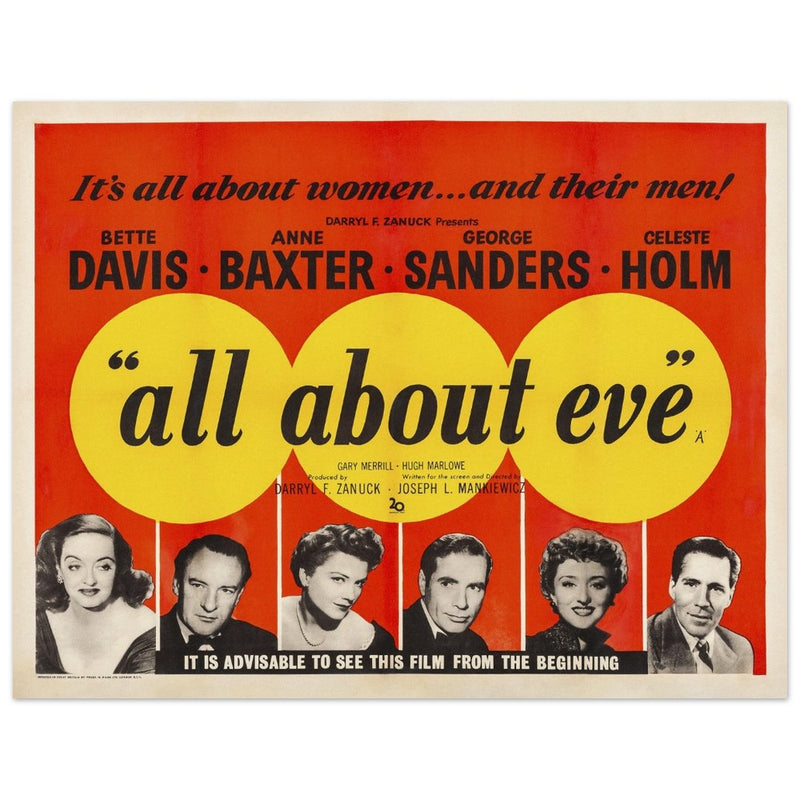 All about Eve movie poster.