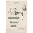 Electric Flat Iron patent by Henry W. Seeley Patent 259.054