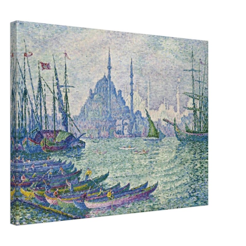 Paul Signac painting the Golden Horn the minarets