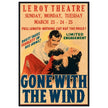 Gone with the wind movie poster.