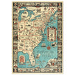 Vintage pictorical map of Map of the Eastern United States by Griswold Tyng. History of the USA.