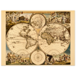 Ancient world map. Nova orbis tabvla in lvcem edita by Frederik de Wit