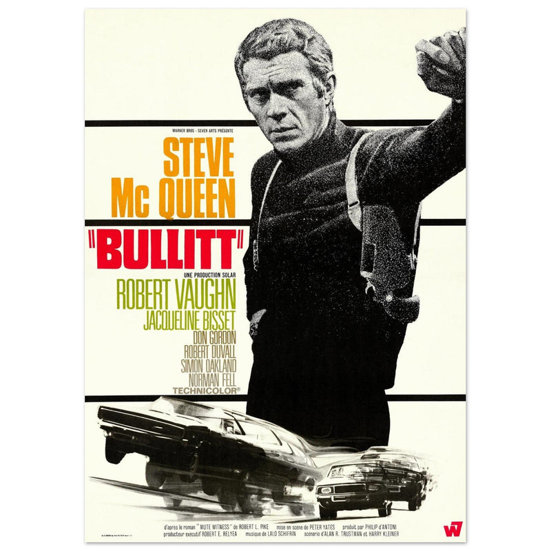 Steve Mc Queen Bullit movie poster.