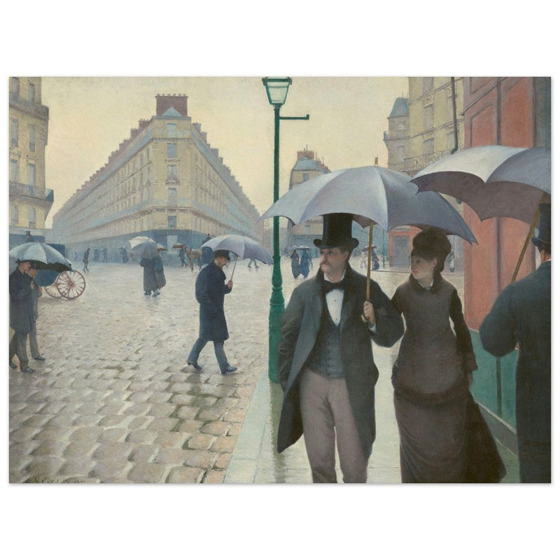 Paris Street Rainy Day by Gustave Caillebotte 1877.