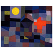 Paul Klee Fire at Full Moon abstract painting.   .