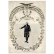Declaration of Independence of America. George washington manuscript illustration.