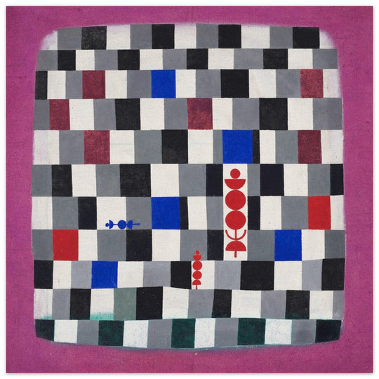 Paul Klee Super chess abstract painting.
