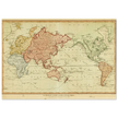 Ancient world map by Samuel John Neele 1807 The world on mercators projection