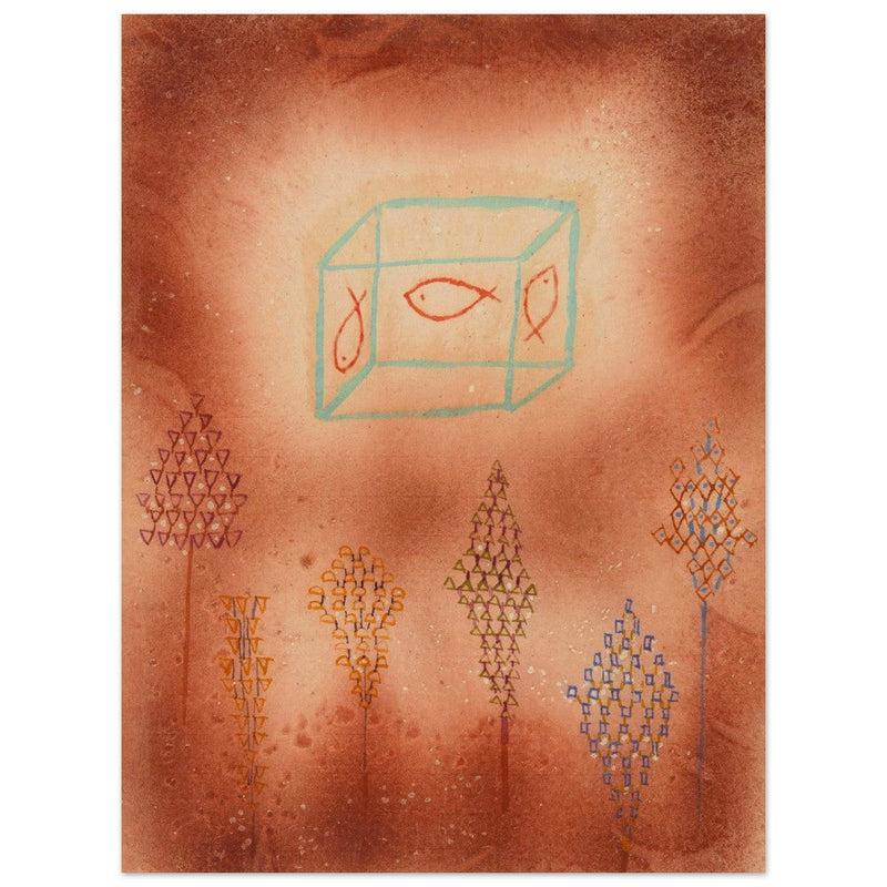 Paul Klee Aquarium im Garten ( Aquarium in garden) abstract painting.