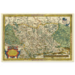 Ancient historic map of Saxony, Meissen, and Thuringia by Abraham Ortelius.