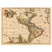 Ancient map print of America by Visher.