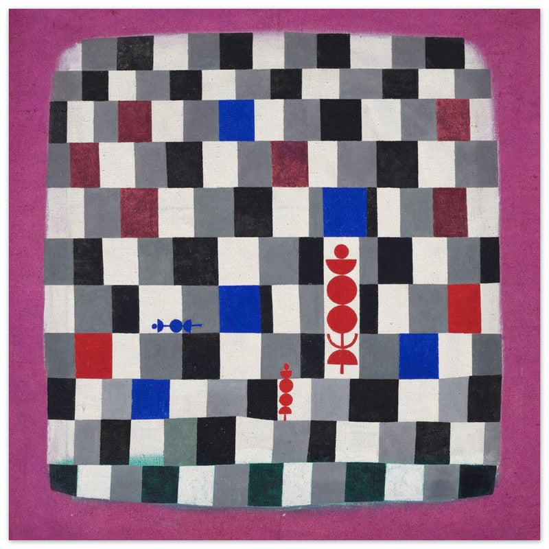 Paul Klee Super chess abstract painting.