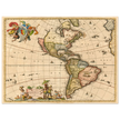 Ancient map print of America by Visher.