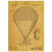 Airship patent drawing by T S C lowe Air balloon illustration