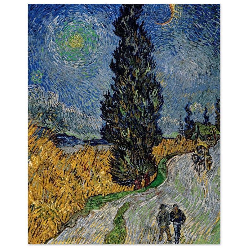 Country road in Provence by night Vicent Van Gogh