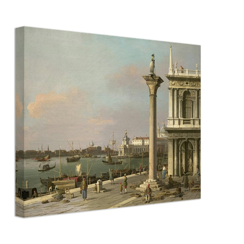 Canaletto antique painting in Venice Italy. Bacino di S. Marco.