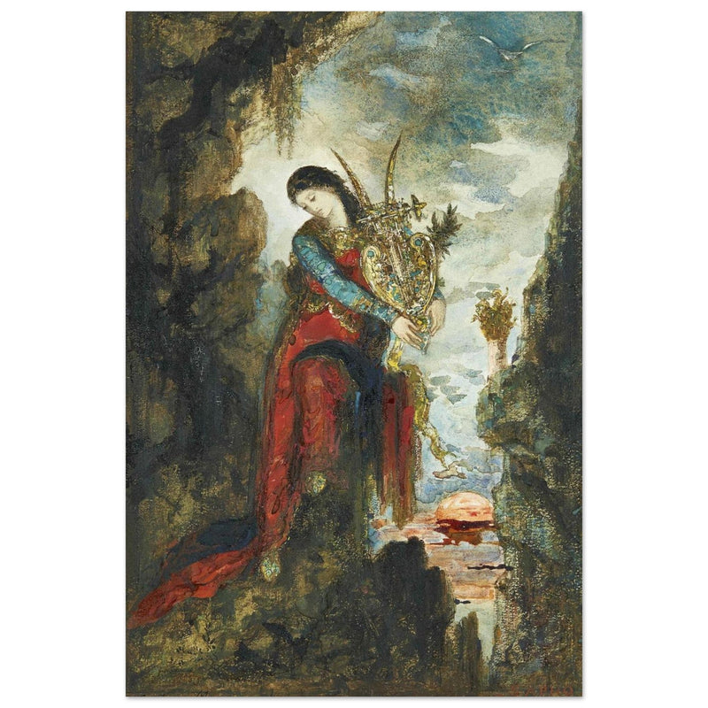 Sappho painting by Gustave Moreau