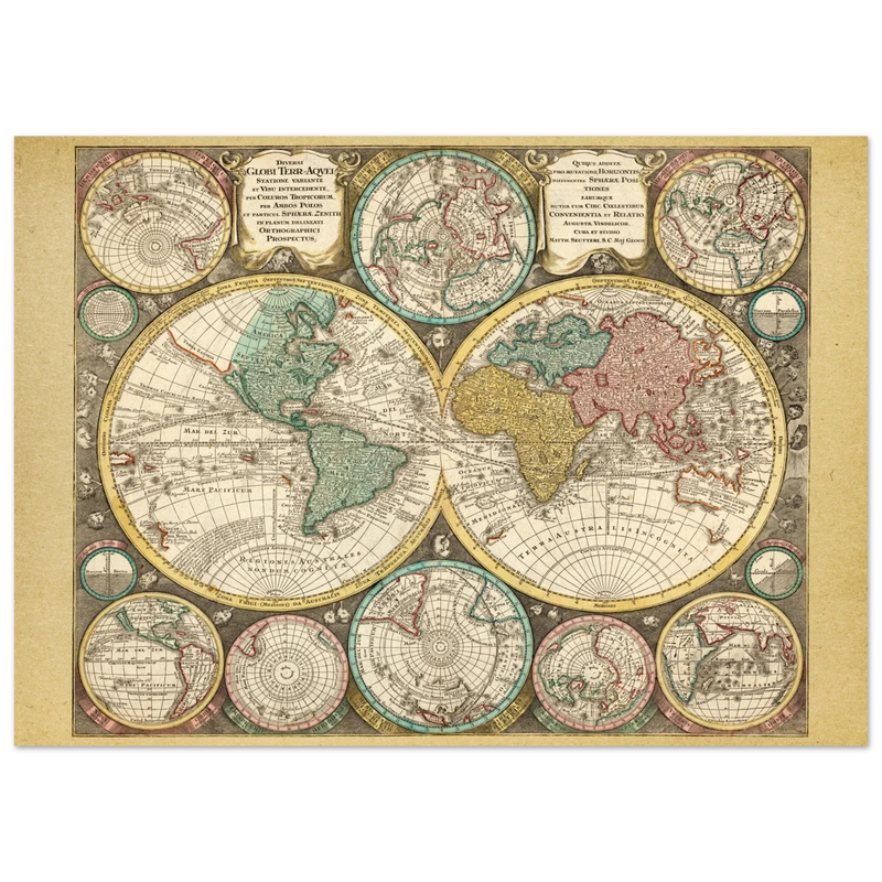 Diversi Globi Terr-Aquei by Matthäus Seutter