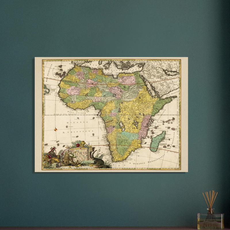 Africa vintage map of the XVII Century.   by Carel Allard
