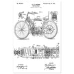 Motorcycle old patent by G. W Manson.