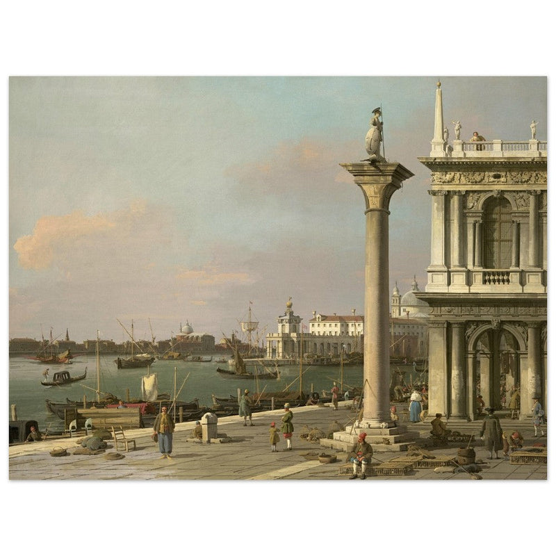 Canaletto antique painting in Venice Italy. Bacino di S. Marco.