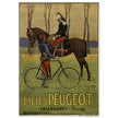 Cycles Peugot vintage advertisng poster by Ernest Vulliemin.