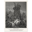 Gustave Dore The Bible engraving print . Death of Eleazar illustration .