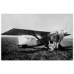 American aviator Roland Rohlfs stands in front of vintage airplane 1920 Fine art