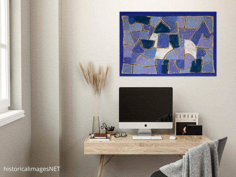 Paul Klee Blue night abstract painting.    .