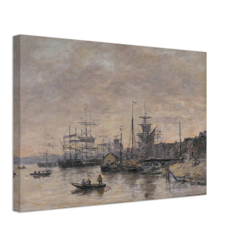 Bordeaux  the Harbor France by Eugene Boudin 1874.