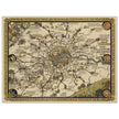 London vintage city map poster  from 1928 by Leslie Mc Donald.