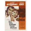 The man who knew too much movie poster.