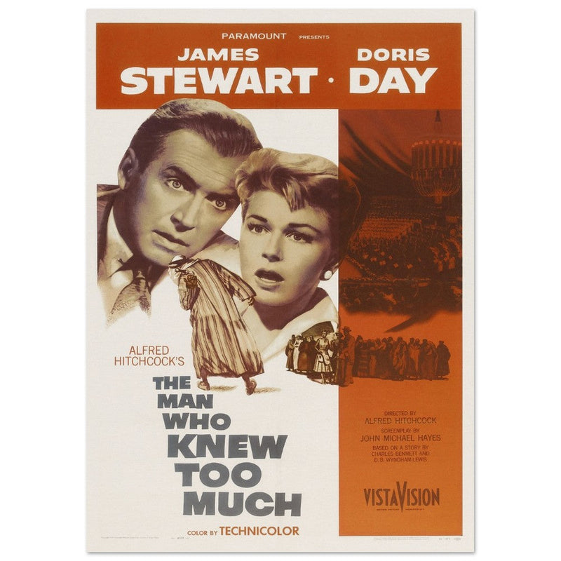 The man who knew too much movie poster.