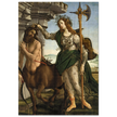 Pallas and the Centaur by Sandro Botticelli. Antique painting art print. Greek mythology.