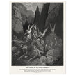 Gustave Dore The Bible engraving print . The Vision of the four chariots illustration .